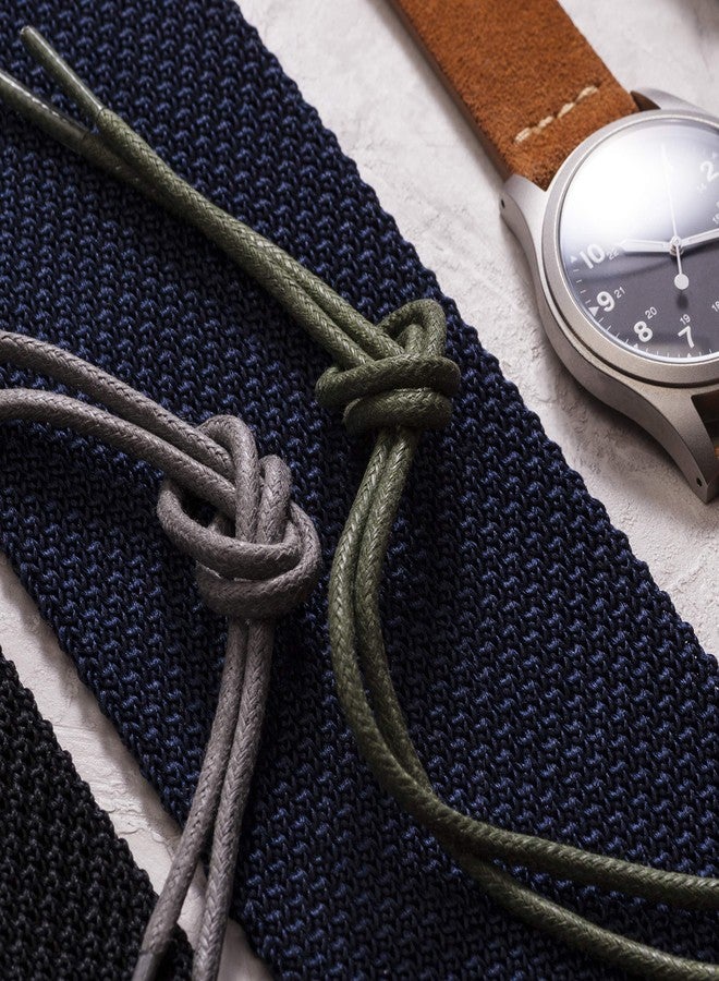 Benchmark Basics Lemon Yellow 30" Round Waxed Cotton Shoelaces | 2mm (5/64”) Width (30 Inches, Lemon) - Image 5